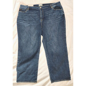 Seven7 Women's Loose Straight High-Rise Jean Size 24W
